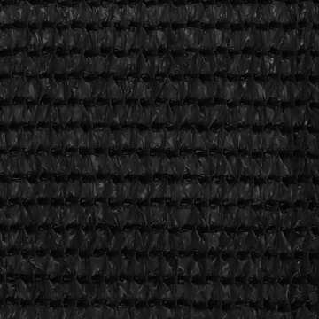 Paravan de balcon, negru, 120x400 cm, HDPE - Img 2