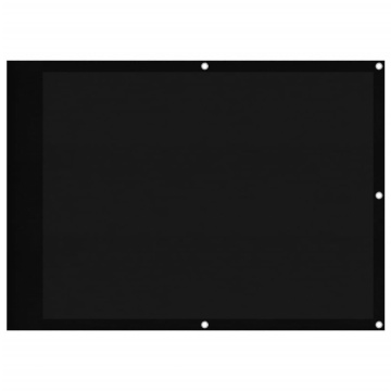 Paravan de balcon, negru, 75x1000 cm, 100% poliester oxford - Img 2