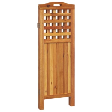 Paravan de cameră 3 panouri 121,5x2x115 cm lemn masiv de acacia - Img 5