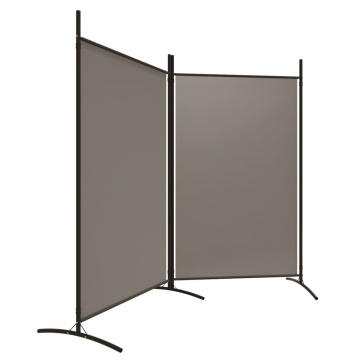 Paravan de cameră cu 2 panouri, antracit, 175x180 cm - Img 4