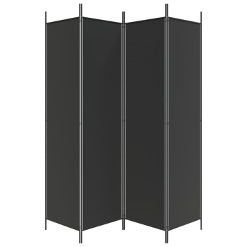 Paravan de cameră cu 3 panouri, 200x200 cm, textil - Img 4