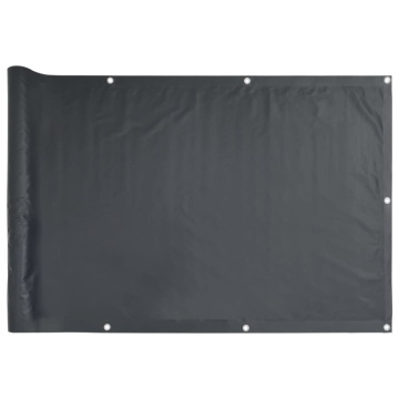 Paravan de grădină, antracit, 300x90 cm, PVC - Img 2