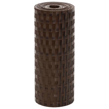 Paravan pentru balcon 5 buc. maro și negru 255x19 cm poliratan - Img 3