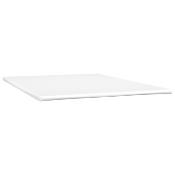 Pat box spring cu saltea, gri deschis, 140x190 cm, catifea - Img 5