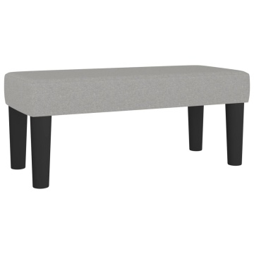 Pat box spring cu saltea, gri deschis, 90x190 cm, textil - Img 7