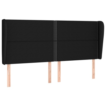Pat box spring cu saltea, negru, 180x200 cm, catifea - Img 5