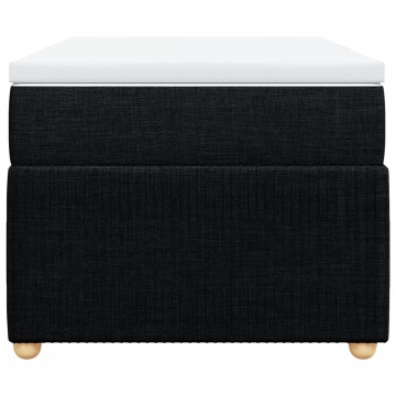 Pat box spring cu saltea, negru, 80x200 cm, textil - Img 4