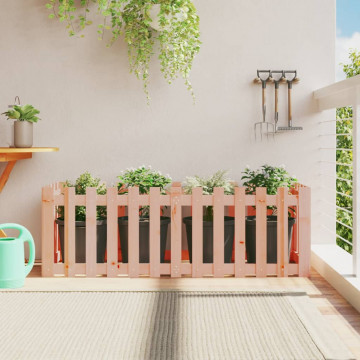 Pat înălțat grădină cu design gard 150x50x50 cm lemn douglas - Img 1