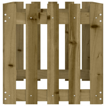 Pat înălțat grădină design gard 100x50x50 cm lemn impregnat pin - Img 5