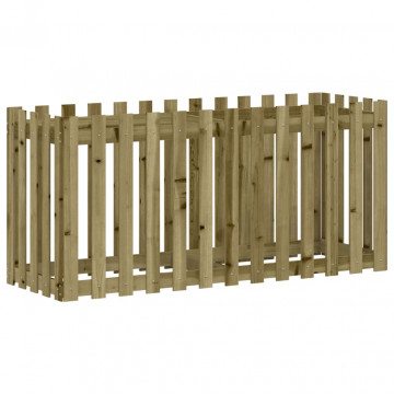 Pat înălțat grădină design gard 150x50x70 cm lemn impregnat pin - Img 4