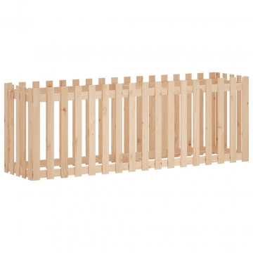 Pat înălțat grădină design gard 200x50x70 cm lemn impregnat pin - Img 2