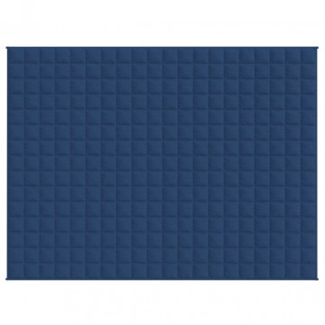 Pătură cu greutăți, albastru, 150x200 cm, 11 kg, textil - Img 2
