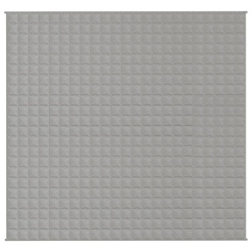 Pătură cu greutăți, gri, 220x230 cm, 15 kg, material textil - Img 3
