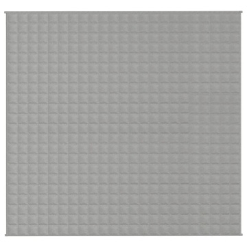 Pătură cu greutăți, gri, 220x240 cm, 15 kg, material textil - Img 3