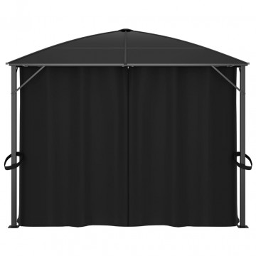 Pavilion cu perdele, antracit, 400 x 300 x 265 cm - Img 3