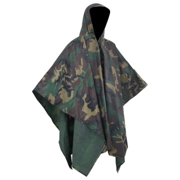Pelerină de ploaie Army pentru camping/drumeție/camuflaj - Img 3