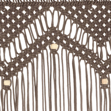 Perdea macrame, gri taupe,140 x 240 cm, bumbac - Img 4