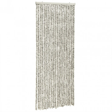 Perdea pentru insecte gri deschis și gri închis100x200cmchenille - Img 2