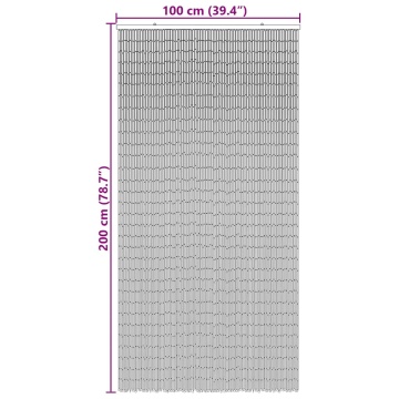 Perdele pentru ușă cu insecte imprimeu bambus 100x200 cm bambus - Img 6
