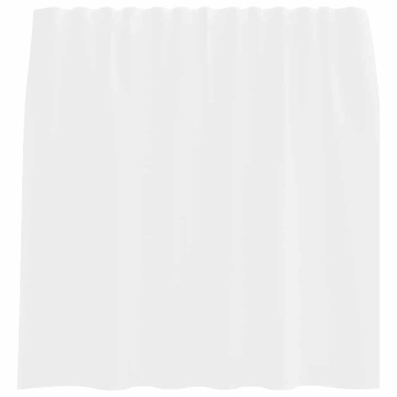 Perdele Voile cu Bucle 2 buc Alb 140x140 cm - Img 4