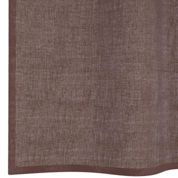 Perdele Voile cu Oelii 2 buc Maro 140x140 cm - Img 5