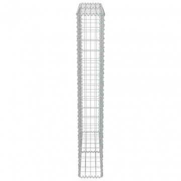 Perete gabion cu capace, 100 x 20 x 150 cm, oțel galvanizat - Img 6