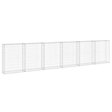 Perete gabion cu capace, 300 x 30 x 100 cm, oțel galvanizat - Img 2
