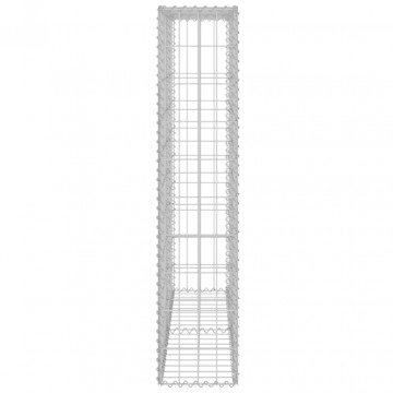 Perete gabion cu capace, 80 x 20 x 100 cm, oțel galvanizat - Img 6