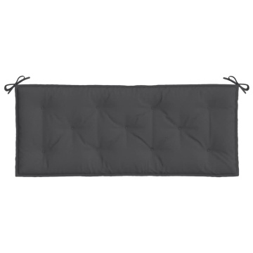 Pernă bancă de grădină 2 buc melanj antracit 120x50x7 cm textil - Img 5