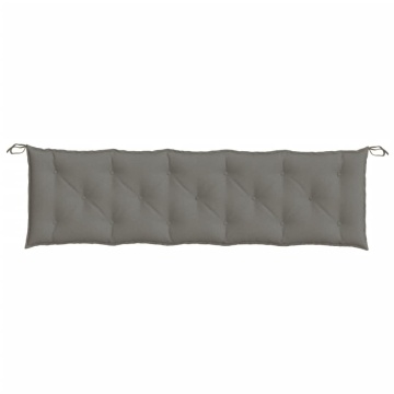 Pernă bancă de grădină 2buc melanj gri închis 180x50x7cm textil - Img 5