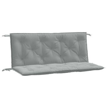 Pernă bancă de grădină 2db melanj gri deschis 120x50x7cm textil - Img 2