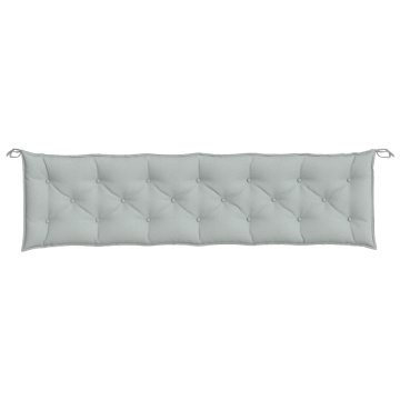 Pernă bancă de grădină 2db melanj gri deschis 200x50x7cm textil - Img 2