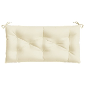 Pernă bancă de grădină, crem, 100x50x7 cm, material oxford - Img 4