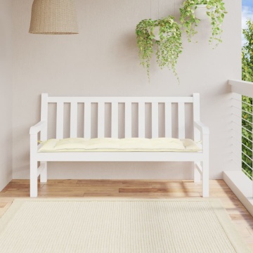 Pernă bancă de grădină, crem, 150x50x7 cm, textil oxford - Img 1