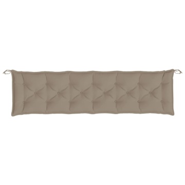 Pernă bancă de grădină, gri taupe, 200x50x7 cm, material oxford - Img 4