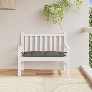 Pernă bancă de grădină, melanj gri închis, 100x50x7 cm, textil - Img 3