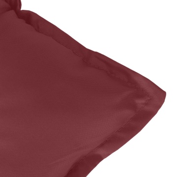 Pernă bancă de grădină, melanj roșu vin, 120x50x7 cm, textil - Img 8