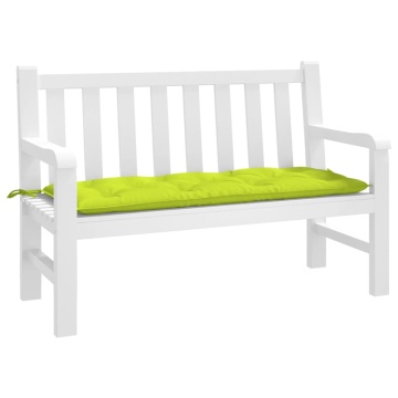 Pernă bancă de grădină verde aprins, 120x50x7 cm, textil oxford - Img 1