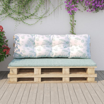 Pernă canapea de grădină cu model frunze, 120x40x12 cm , textil - Img 3
