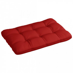 Pernă canapea din paleți, roșu, 120 x 80 x 12 cm, textil - Img 1