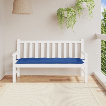 Pernă de bancă de grădină, albastru, 150x50x7 cm, textil oxford - Img 1