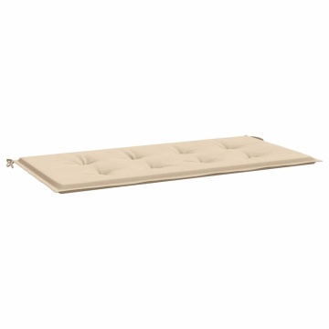 Pernă de bancă de grădină, bej, 100x50x4 cm, textil oxford - Img 2