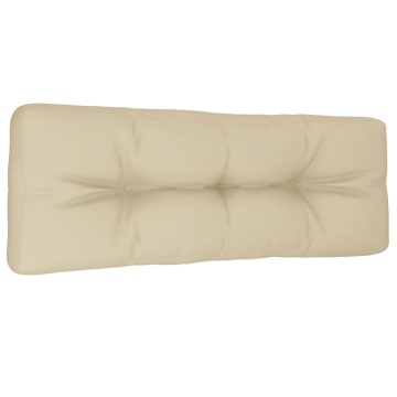 Pernă de paleți, bej, 120x40x12 cm, material textil - Img 4