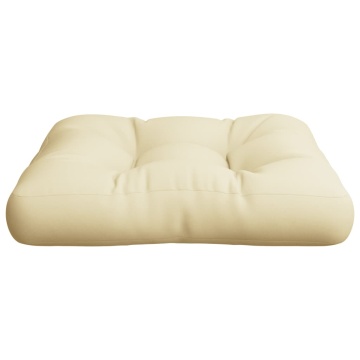 Pernă de paleți, crem, 60x60x12 cm, material textil - Img 8