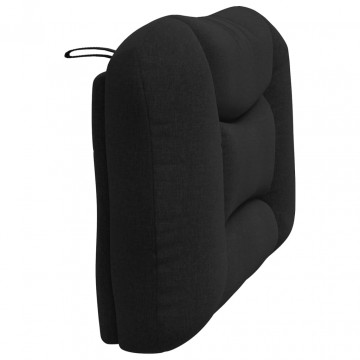 Pernă pentru tăblie de pat, negru, 100 cm, material textil - Img 5