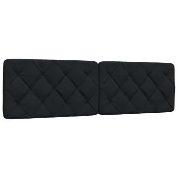 Pernă pentru tăblie de pat, negru, 180 cm, material textil - Img 1