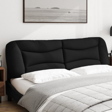 Pernă pentru tăblie de pat, negru, 180 cm, material textil - Img 3