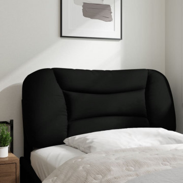 Pernă pentru tăblie de pat, negru, 90 cm, material textil - Img 3