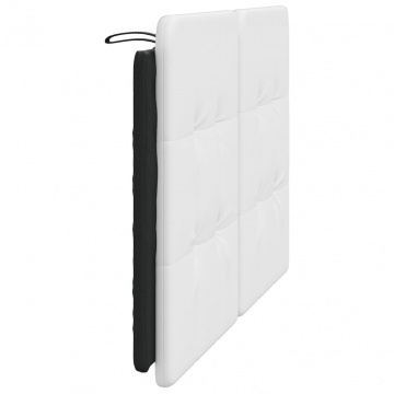 Pernă pentru tăblie pat, alb și negru, 140cm, piele artificială - Img 8