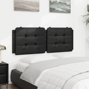 Pernă pentru tăblie pat, negru, 120 cm, piele artificială - Img 3